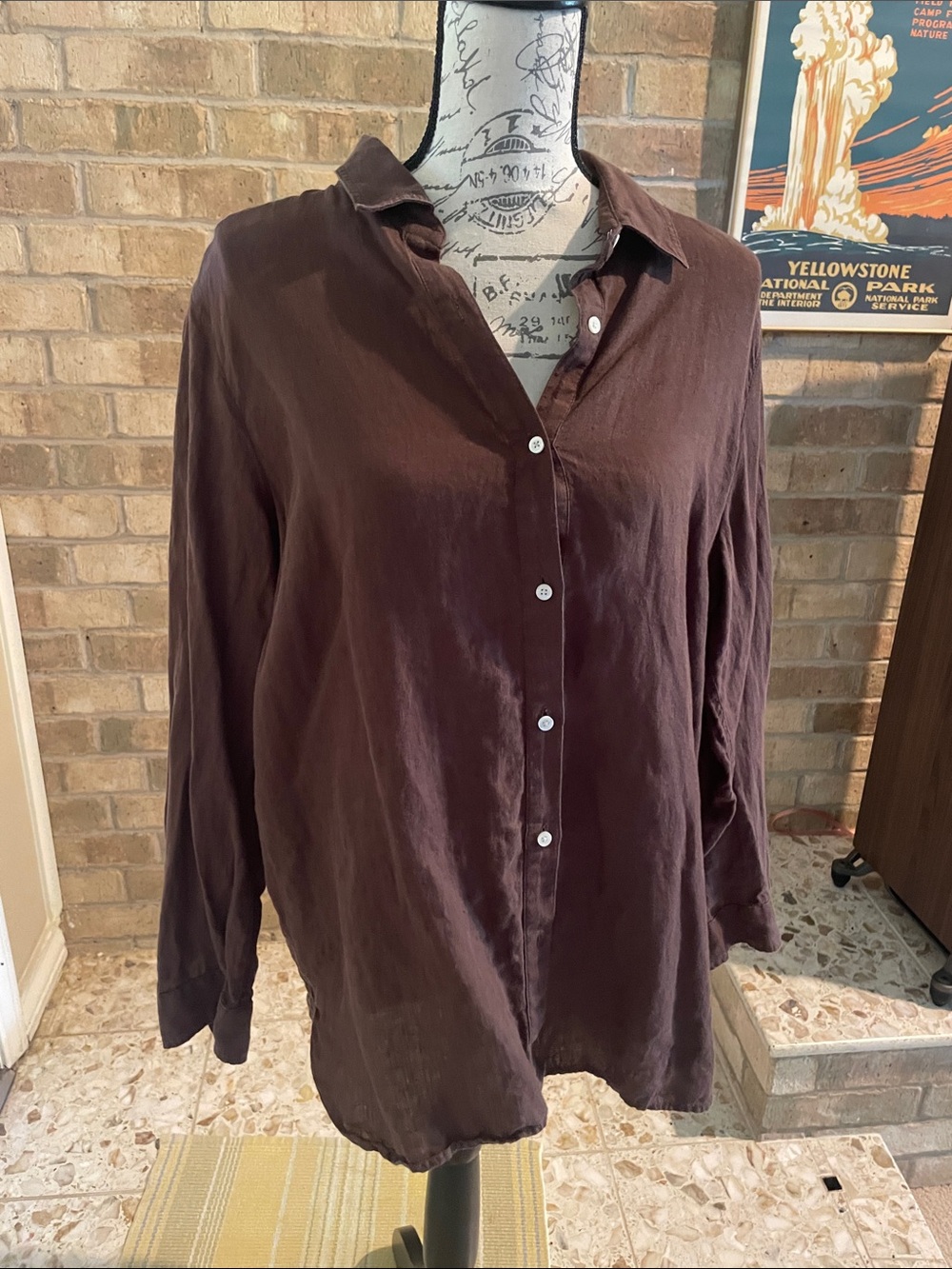 J. McLaughlin Linen Shirt